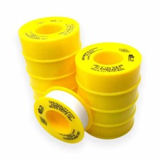 10 x PTFE tape for Gas Fittings Pipes BS21 GAS Thread Sealant tape 12mm x 5m