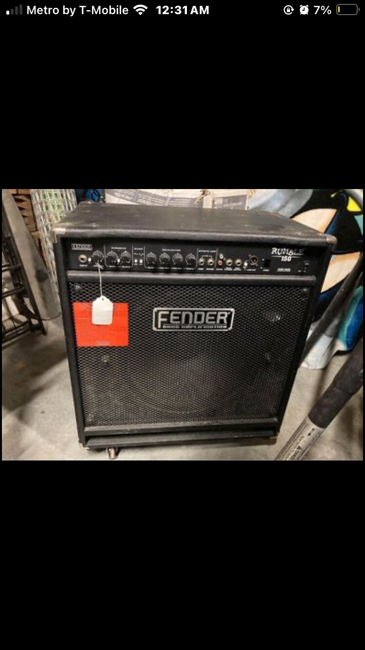 fender bass amplifier eBay