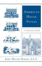 American House Styles: A Concise Guide by John Milnes Baker: Used