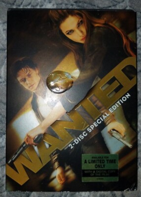 James McAvoy - WANTED DVD 2008  2-Disc Set  SPECIAL EDITION - Angelina Jolie R1