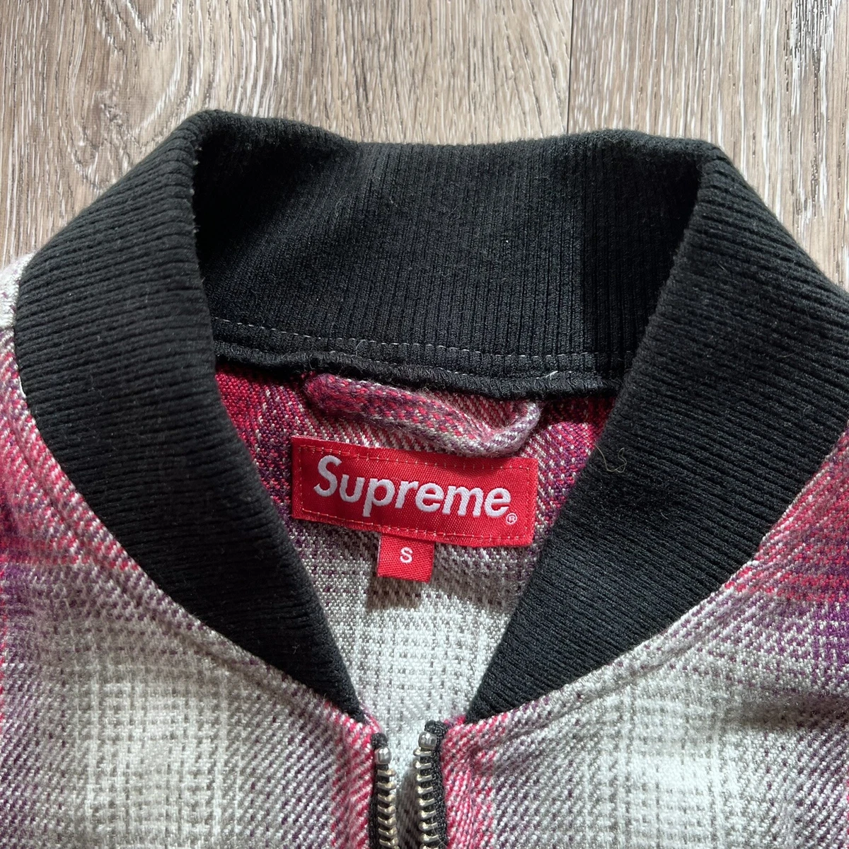SS16 Supreme Shadow Plaid Bomber Jacket Size Small | eBay