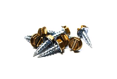 (100) 8x1/2 Slotted Hex Head Sheet Metal Screws (Copper Penny)