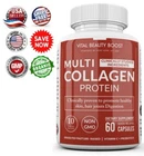 Multi Collagen Peptides Hair Nails Hydrolyzed Protein Peptide Type I,II,III,V,X