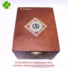 CAO Gold Robusto Empty Wood Cigar Box 5.75" x 4.25" x 3.5"