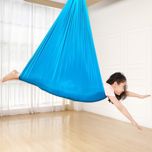 Columpio para niños hamaca interior yoga terapia niños autismo 280x150cm DE - Imagen 30 de 88