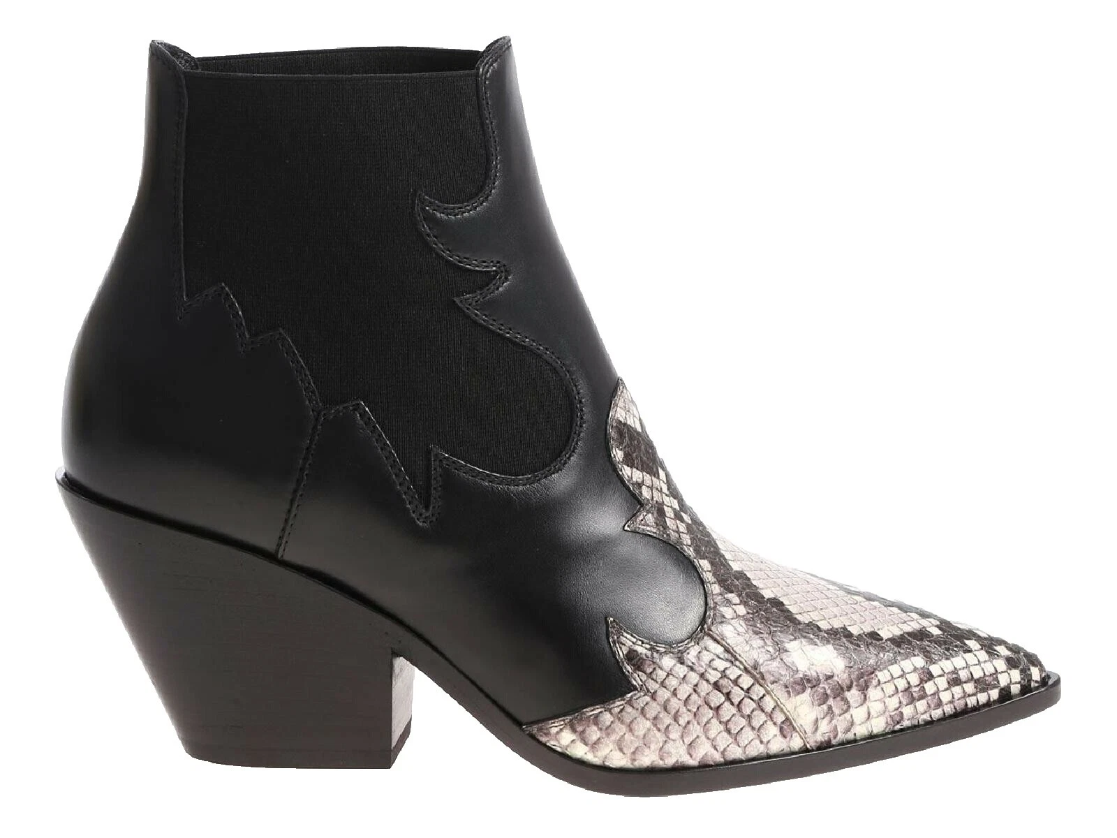 Botas negras Casadei superior de cuero para mujeres