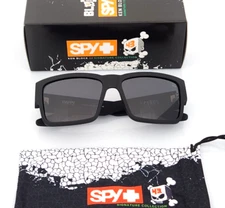 Polarized Spy+ Optic Cyrus Sunglasses Matte Black Frame Smoke Lens Open Box