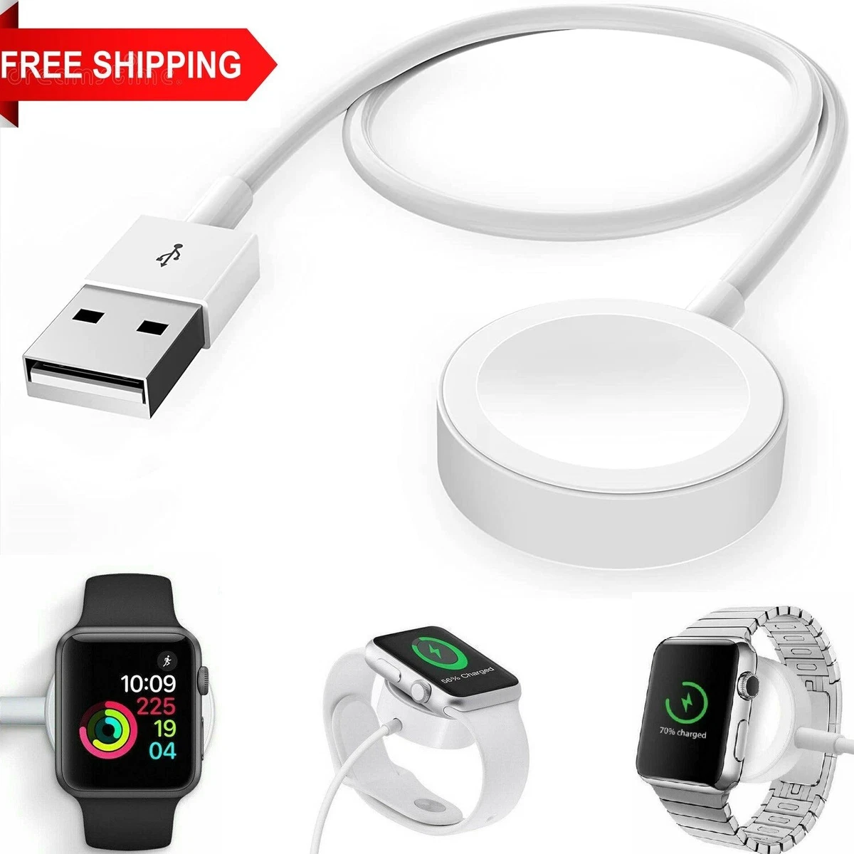 Watch Charger for Apple Watch Series 6 SE 5 4 3 2 1 USB A Watch Charging  Cable