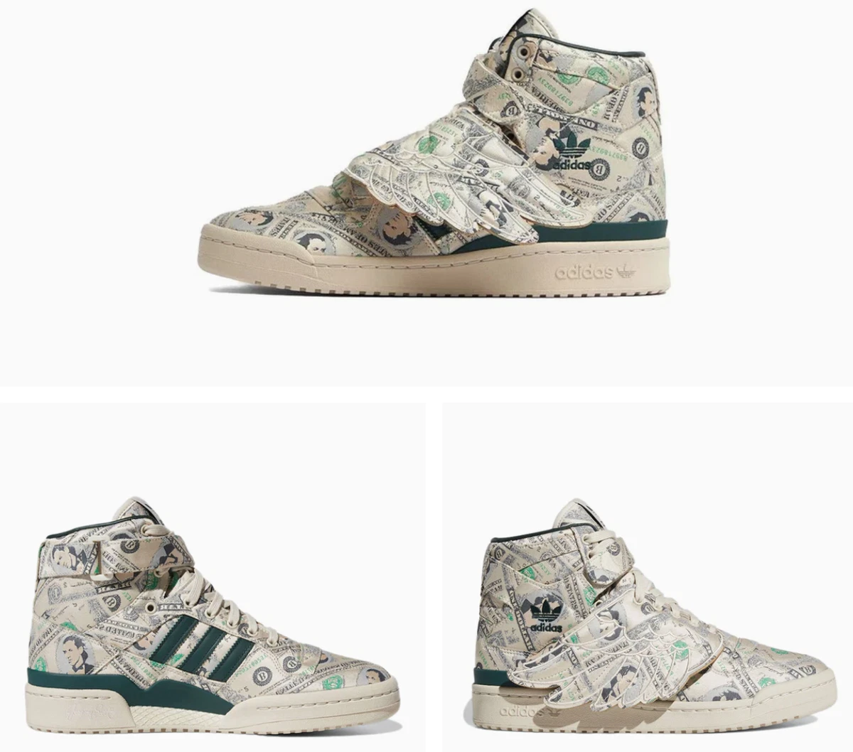 adidas Jeremy Scott x Forum Wings 1.0 Money for Sale