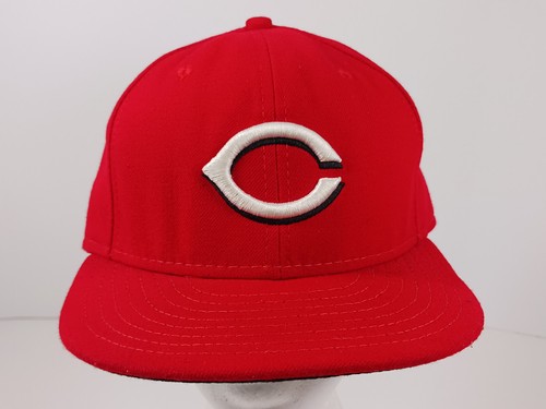 New Era 59Fifty Cincinnati Reds 7 3/8 Fitted On Field Hat Cap Red Cool Base - Picture 2 of 13