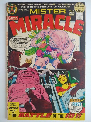 DC Comics Mister Miracle #8 1st Appearance Gilotina; Jack Kirby Story/Art FN/VF