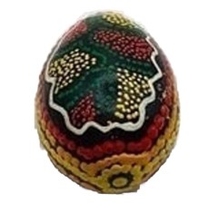 Maraca Hand Painted Shaker Egg Musical Indstrument Rattle Mexican Wood 3"
