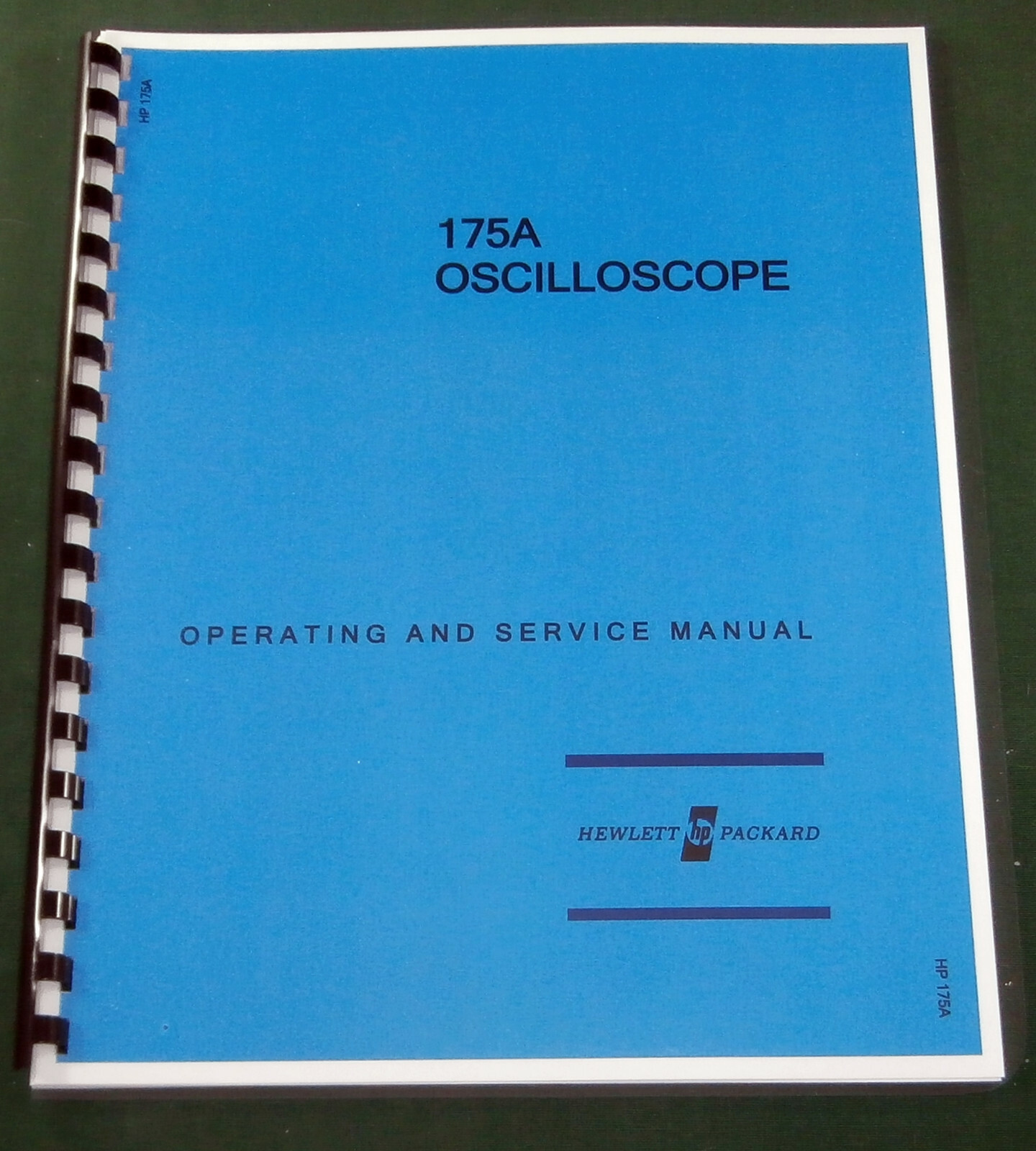 HP 175A Operating and Service Manual: Comb Bound & Protective Covers