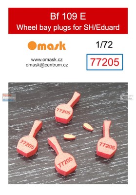 OMK77205 1:72 Omask Wheel Bay Plugs - Bf109E (EDU/SPH kit)