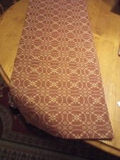 Marshfield Jacquard Barn Red Table Runner, 36" X 14"