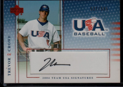 Trevor Crowe 2005 UD USA Baseball Team USA Signatures Autograph/595 Mint+
