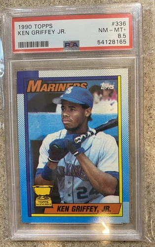 1990 Topps Ken Griffey Jr. Rookie Cup Baseball Card #336 PSA 8.5 NM-MT+