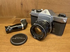*Near Mint w/ Angle Finder* Pentax SP Spotmatic Camera Super Takumar 55mm F/1.8