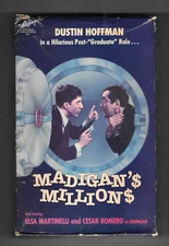 MADIGAN'S MILLIONS 1969 (API) Dustin Hoffman BIG Box vhs 📼👀 L@@K BONUS Grinch!