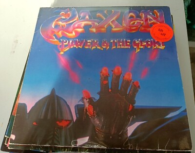Auswahl Vintage Heavy Metal Rock Schallplatten Album Musik Records Platten