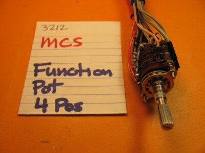  MCS FUNCTION POT 4 POSITION 3212 STEREO RECEIVER