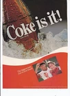 1982 Coca Cola Soda Print Ad Vintage baseball 8.5" x 11"