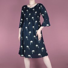 grunge blue beige animal print ruched flare knee dress crop pattern y2k 10 12 s