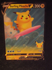 121APK08 - Surfing Pikachu - 8/25 - Celebrations - Rare Holo V on eBay