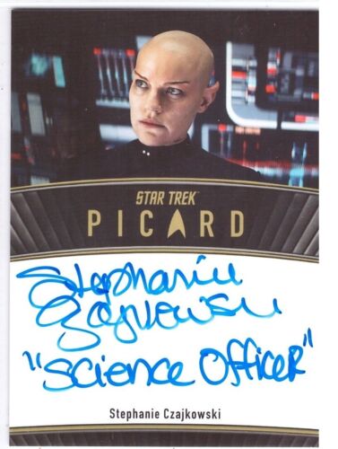 ST Picard Season 2 3 inscription autograph card Stephanie Czajkowski Science Off - Picture 1 of 1