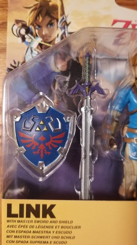 JAKKS PACIFIC LEGEND OF ZELDA LINK WITH MASTER SWORD & SHIELD - WORLD OF NINTENDO - Bild 3 von 4