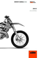 KTM Owners Manual Book Guide 2022 250 SX