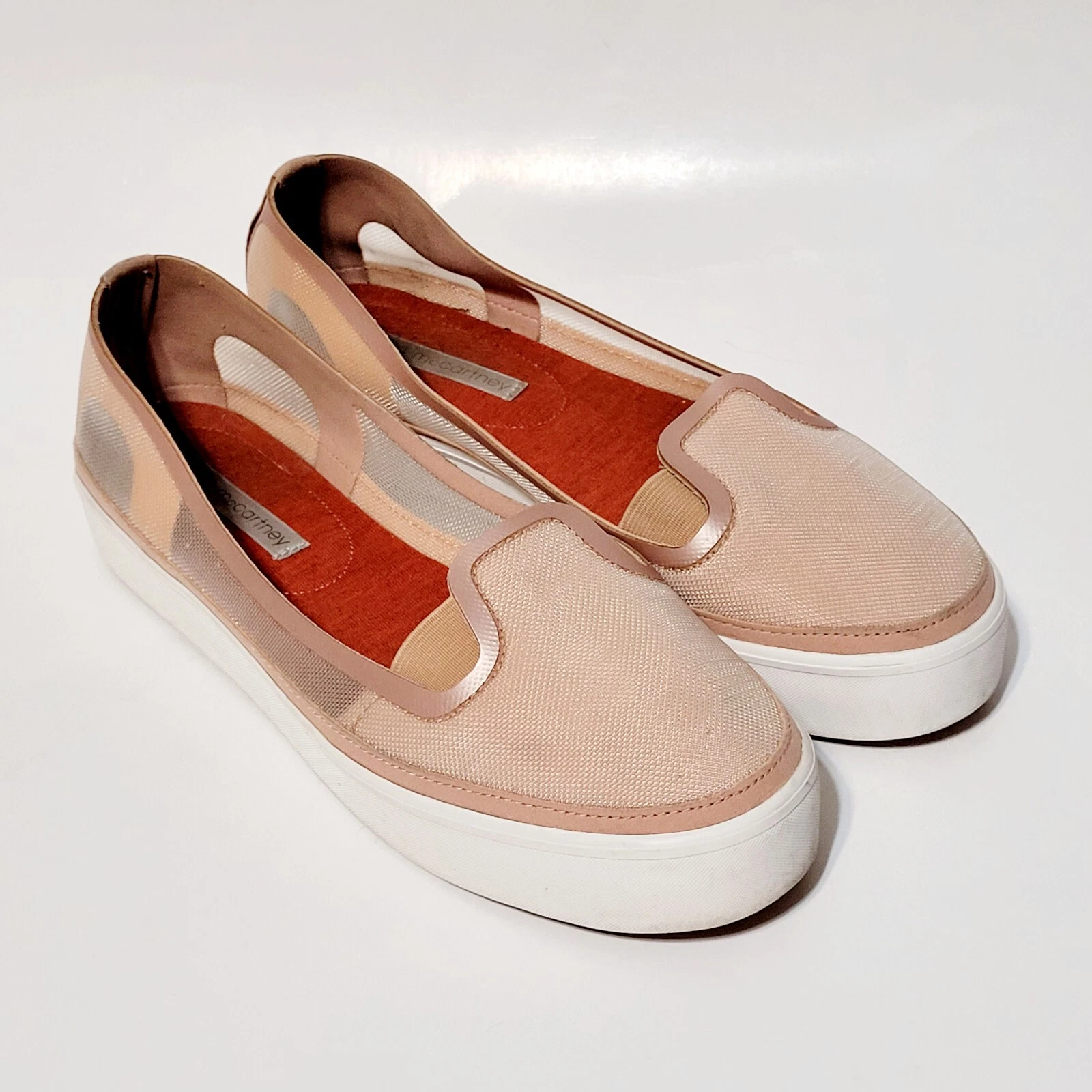 Adidas Stella McCartney Sneakers Gladura Mocassino Piatto Slip On Scarpe Corallo Wms 8US