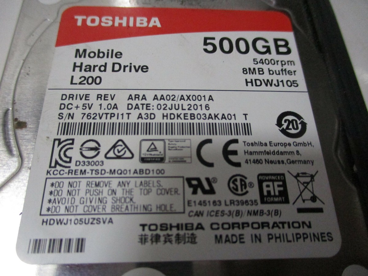 PCパーツ Toshiba L200 500GB Amazon.com: Toshiba HDWL120XZSTA L200 2TB Laptop PC Internal