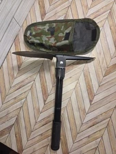 USGI Military ENTRENCHING TOOL SHOVEL w COVER CARRIER Compact Survival Tool
