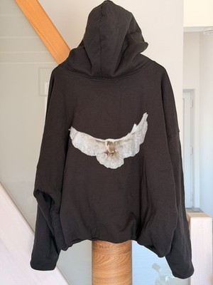 YZY Yeezy GAP Shrunken Hoodie Black Size M  Made In USA - Excellent Condition!
