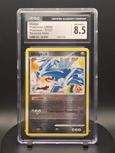 CGC 8.5 MINT Dialga 2009 Platinum 5/127 Reverse Holo Pokemon Card
