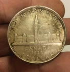1939 Canadian Silver Dollar $1 King George Coin