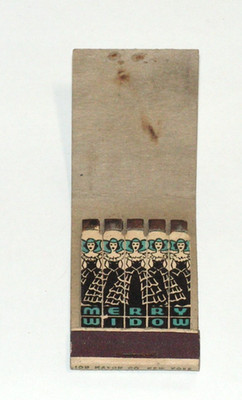 RARE Vintage Merry Widow Feature Type Matchbook Lion Match Co NY Only 1 on eBay!