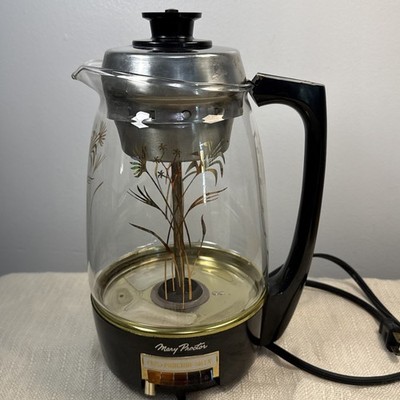 Vintage Mary Proctor Silex Electric Percolator 01932 MCM 1960s Tested 10 Cup