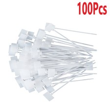 100Pcs Zip Ties Write on Ethernet RJ45 RJ12 Wire Power Cable Label Mark Tags D
