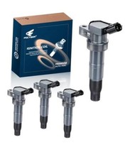 Ignition Coil Pack Set of 4 Compatible with Hyundai Sonata, Santa UF611 4Pcs 
