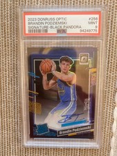 2023-24 Donruss Optic  Brandin Podziemski Black Pandora #’d 1/25 PSA 9