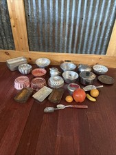 Vintage Tin Child s Play Dishes Cookware Lot