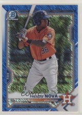 2021 Bowman Chrome Prospects Blue Shimmer Refractor 59/150 Freudis Nova 0aw6