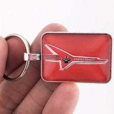 Vintage Ford Thunderbird Chrome Emblem Trunk Badge Logo 1.2 Diameter Keychain