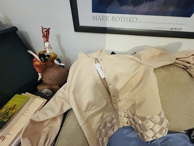 Stunning Ipekyol designer boxy embellished satin coat BN AED 1199  (£ 241) 