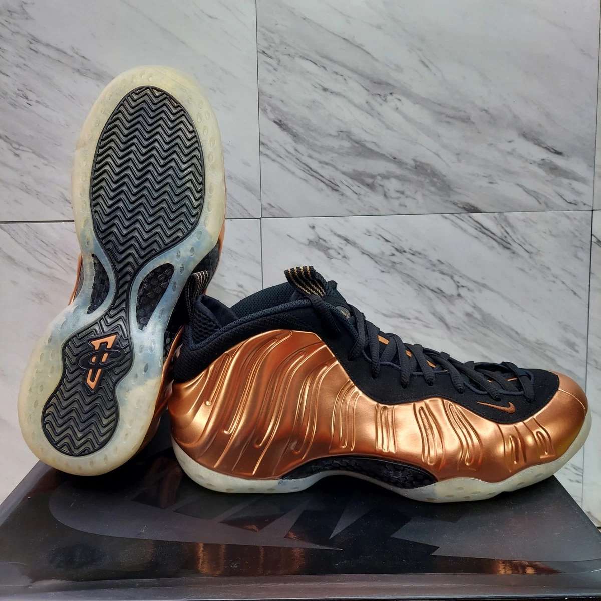 Nike Air Foamposite One Black Metallic Copper 2024 FZ9902-001 Size 7.5 Men’s Nike Air Foamposite One Metallic Copper (2024) FZ9902-001  main image 2