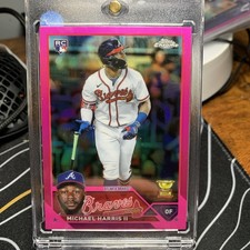 2023 Topps Chrome - Michael Harris II #79 Pink Refractor (RC)