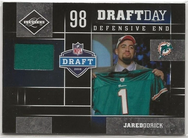 JARED ODRICK - 2010 Panini Limited - Draft Day Jersey Card 31/50 #14 (2307a) - Image 3 of 3
