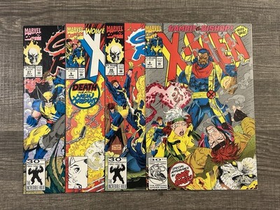 X-Men/Ghost Rider crossover COMPLETE STORY ARC (Marvel Comics 1992) Jim Lee